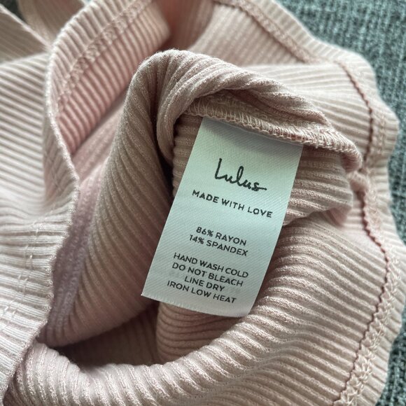 Set For Life Blush Pink Ribbed Bodycon Two-Piece Dress - Picture 5 of 5